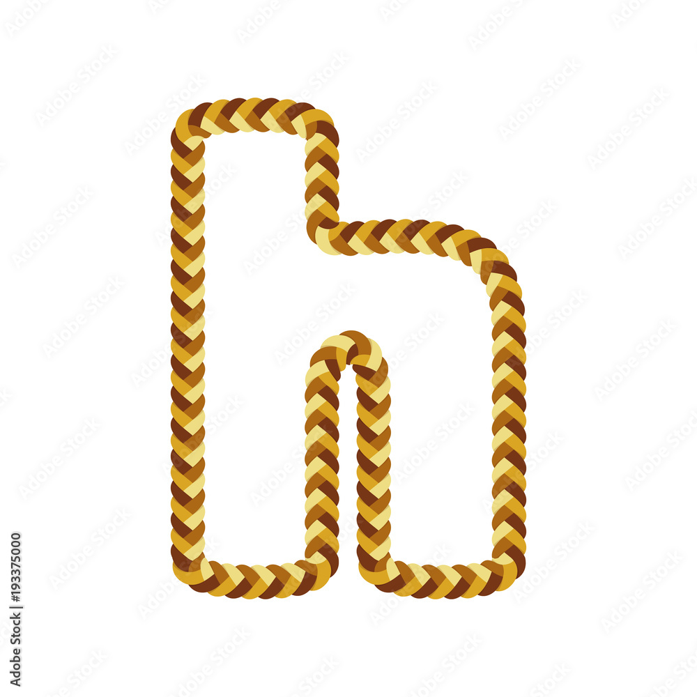 H Braid Letter Logo Icon Design H Braid Letter Logo Icon Design