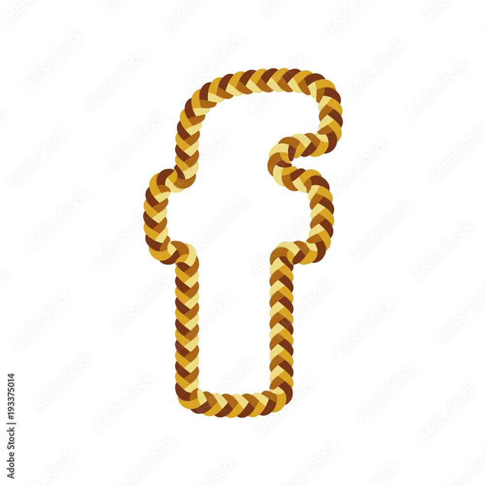F Braid Letter Logo Icon Design F Braid Letter Logo Icon Design