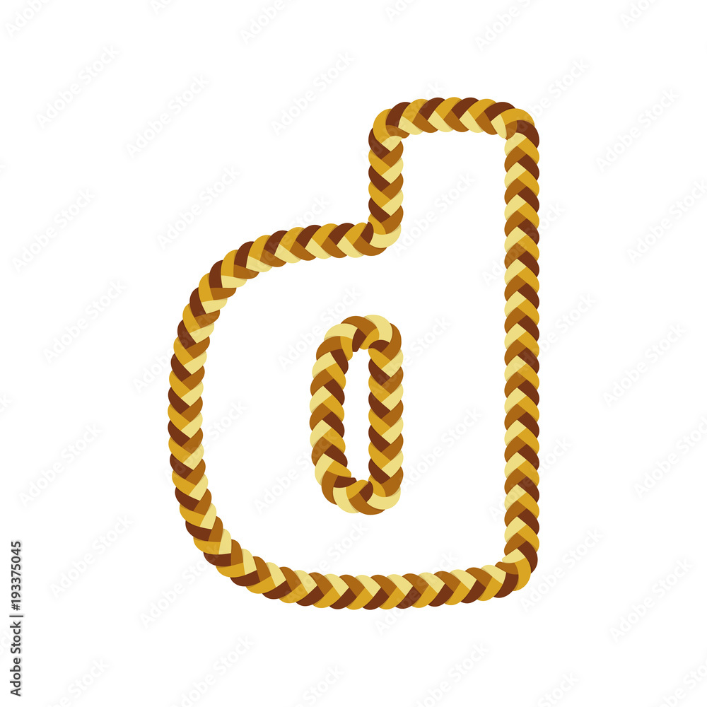 Obraz premium D Braid Letter Logo Icon Design
