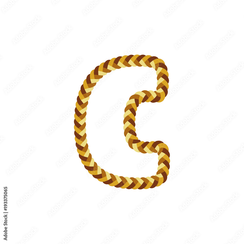 C Braid Letter Logo Icon Design C Braid Letter Logo Icon Design