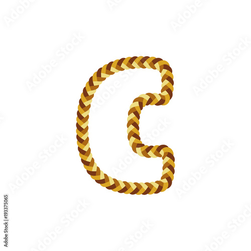 C Braid Letter Logo Icon Design