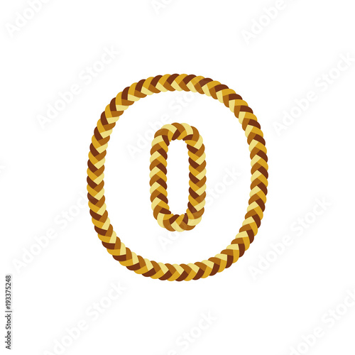 O Braid Letter Logo Icon Design