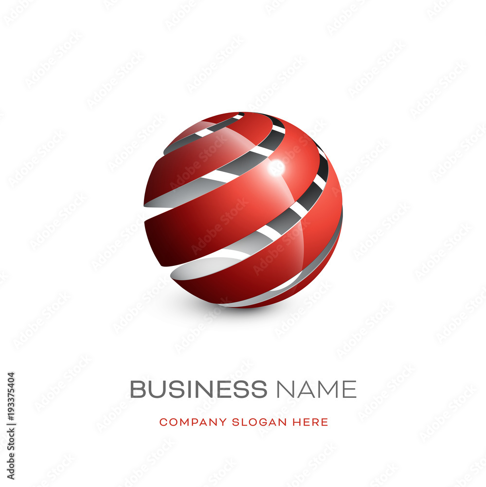 Fototapeta premium logo entreprise sphère