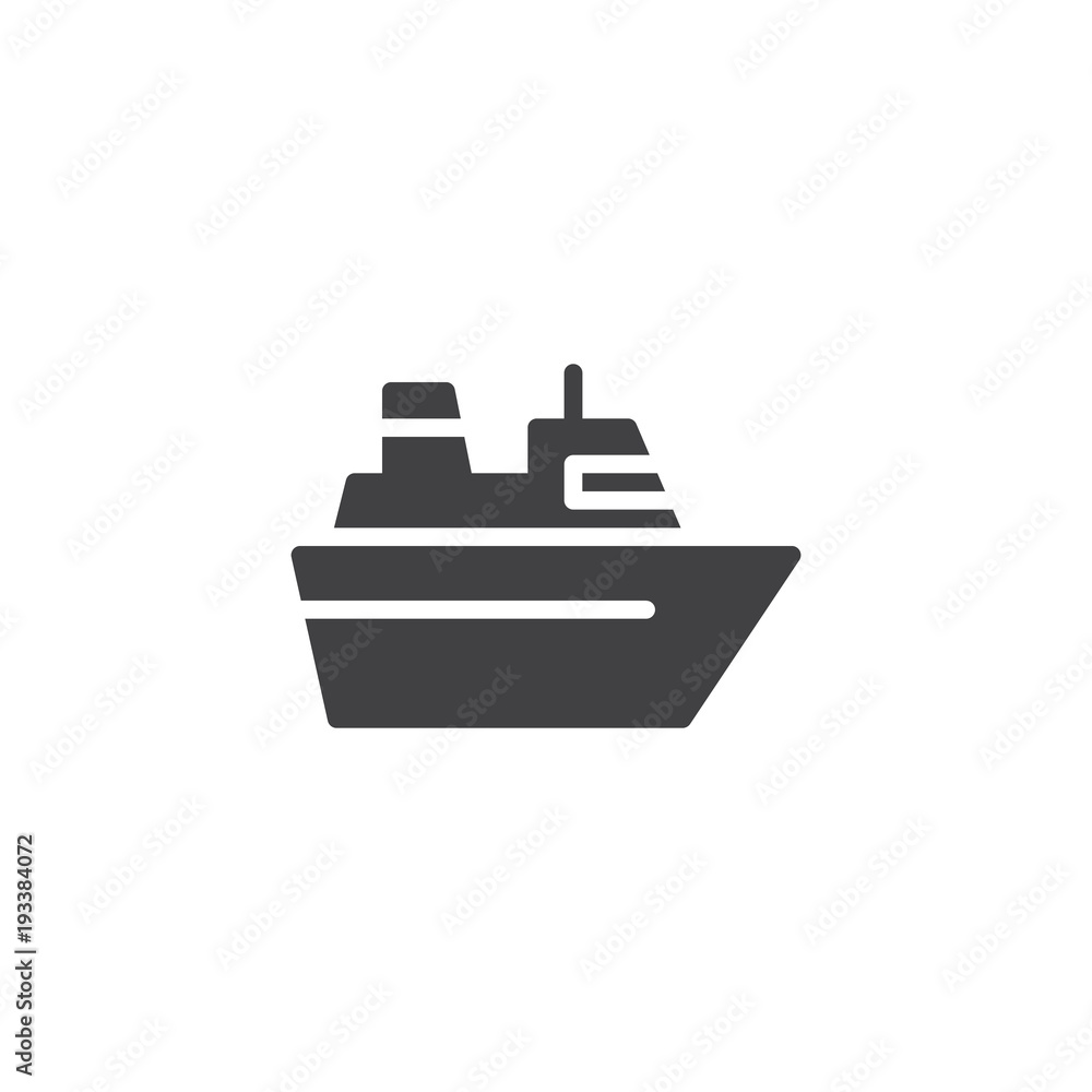 Sea Ferry vector icon. filled flat sign for mobile concept and web design. Yacht boat simple solid icon. Symbol, logo illustration. Pixel perfect vector graphics Sea Ferry vector icon. filled flat sign for mobile concept and web design. Yacht boat simple solid icon. Symbol, logo illustration. Pixel perfect vector graphics