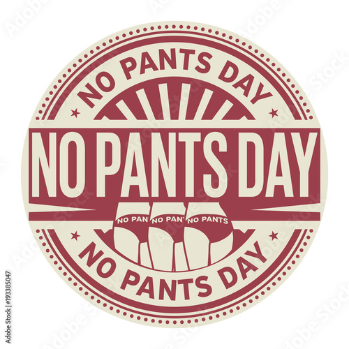 No Pants Day stamp