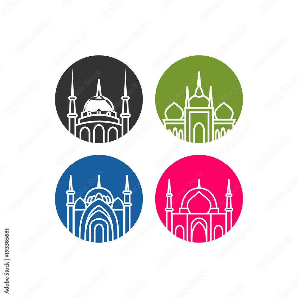 mosque icon illustration