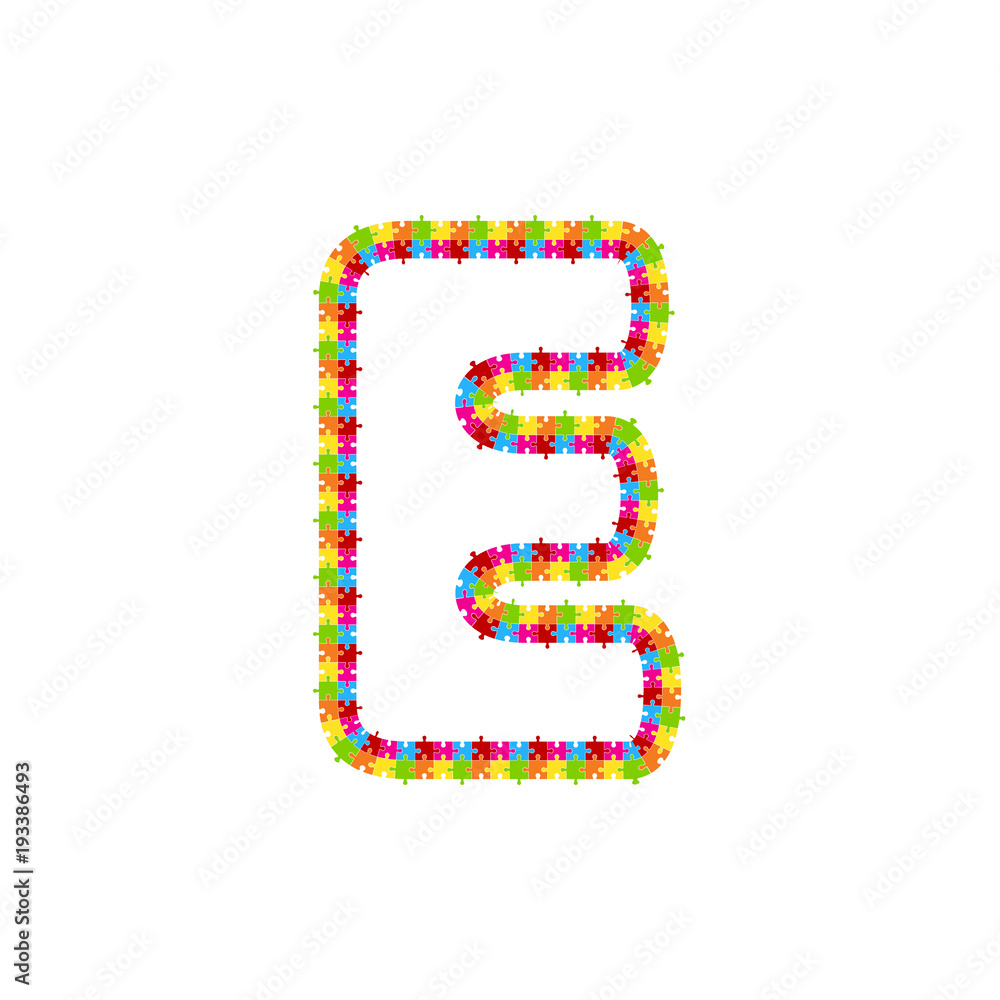 E Puzzle Letter Logo Icon Design E Puzzle Letter Logo Icon Design