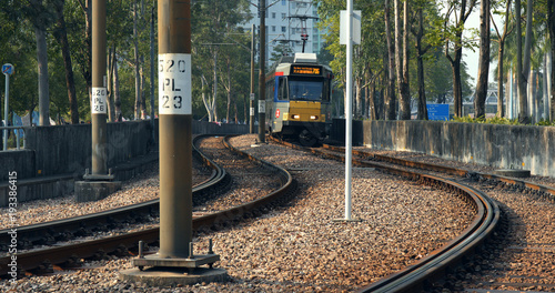 Canvas Print Light rail in Hong Kong