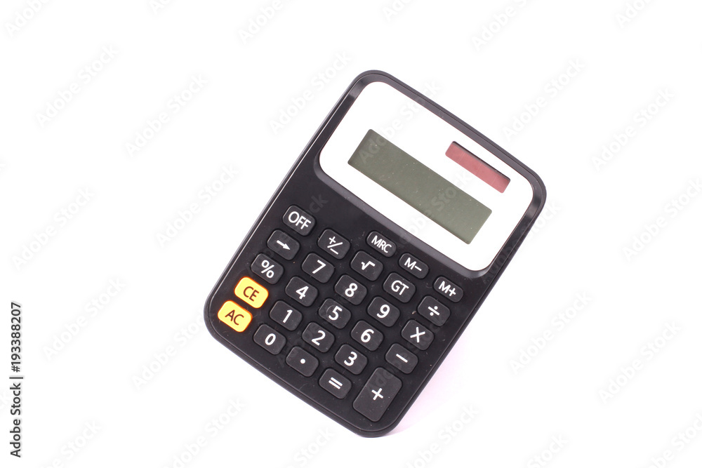 calculator isolated on white background calculator isolated on white background
