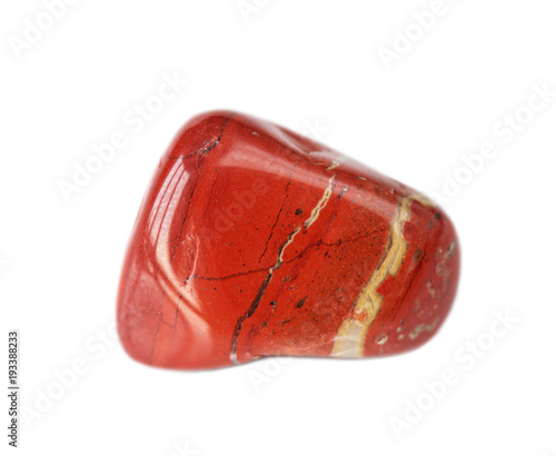 Red natural jasper stone photo