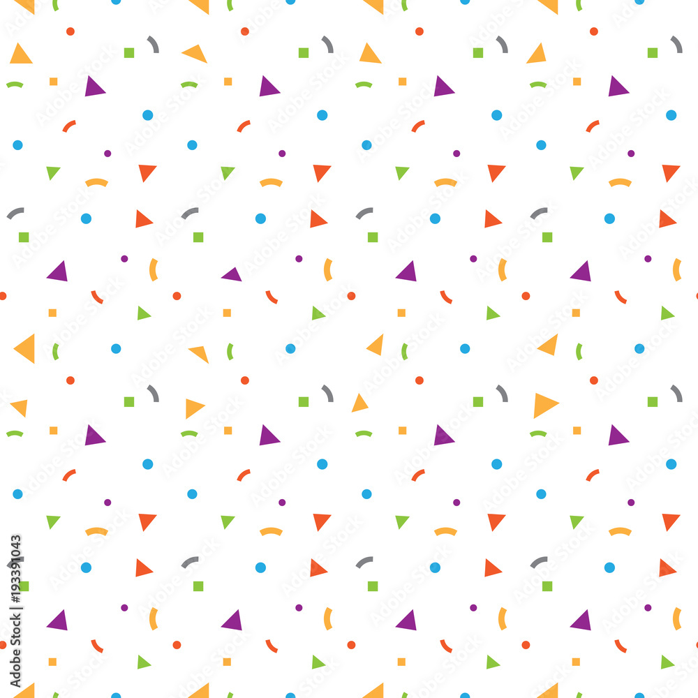 colorful glitter spread vector seamless pattern
