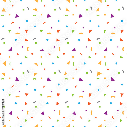 colorful glitter spread vector seamless pattern