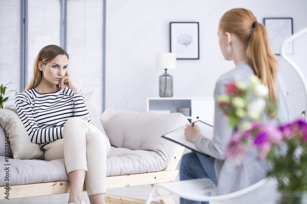 Woman with nervous breakdown Woman with nervous breakdown