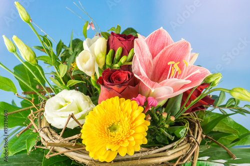 Colorful bouquet of flowers
