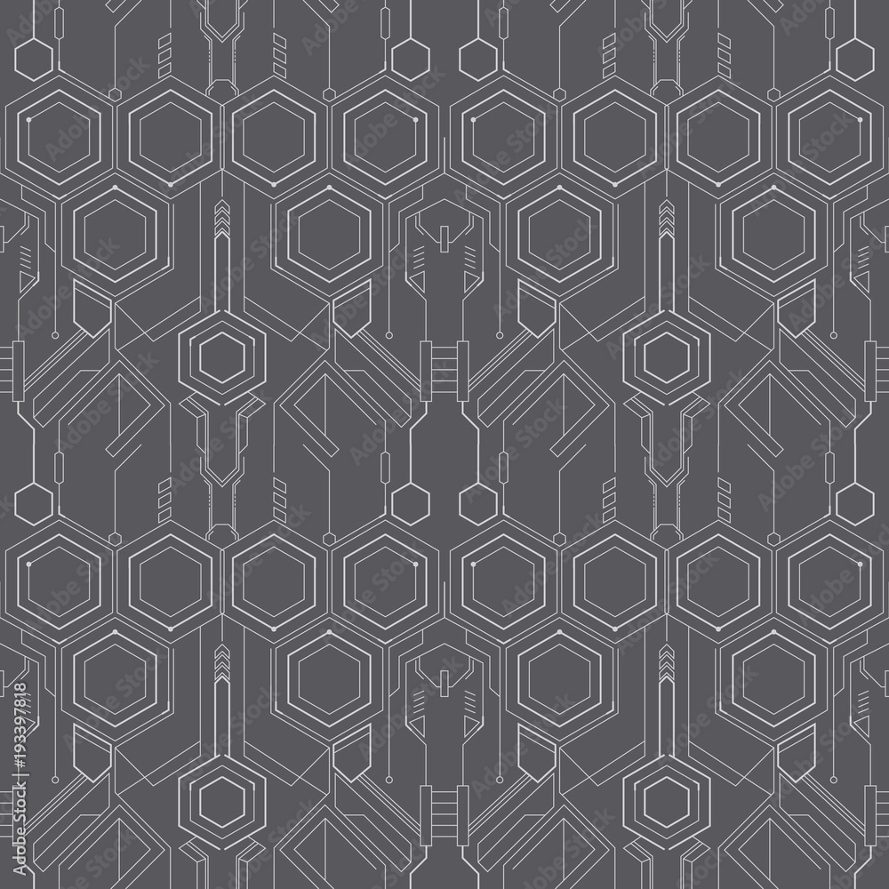 Abstract technology line pattern