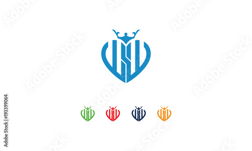 Initial logo design heart