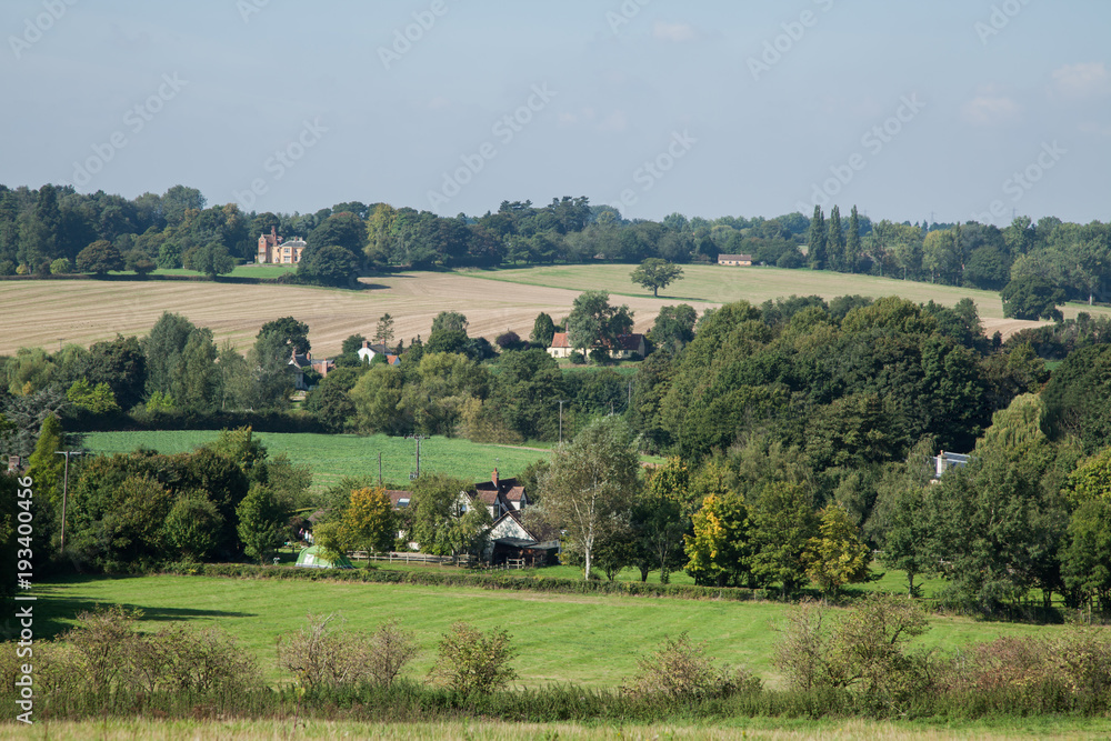 landscape photo of the beautiful British country side on a sunny day