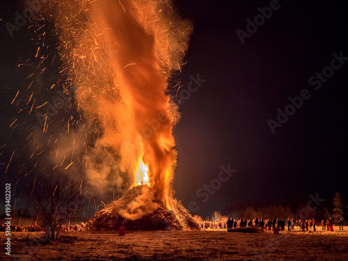Funkenverbrennen in Oberschwaben
