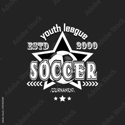 Wallpaper Mural Soccer logo template design Torontodigital.ca