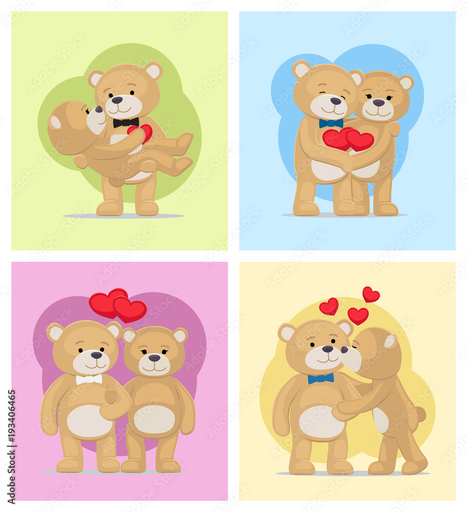 I Love You and Me Teddy Bears Vector I Love You and Me Teddy Bears Vector