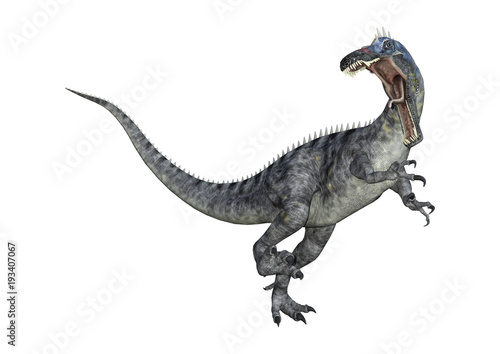 3D Rendering Dinosaur Suchomimus on White © photosvac