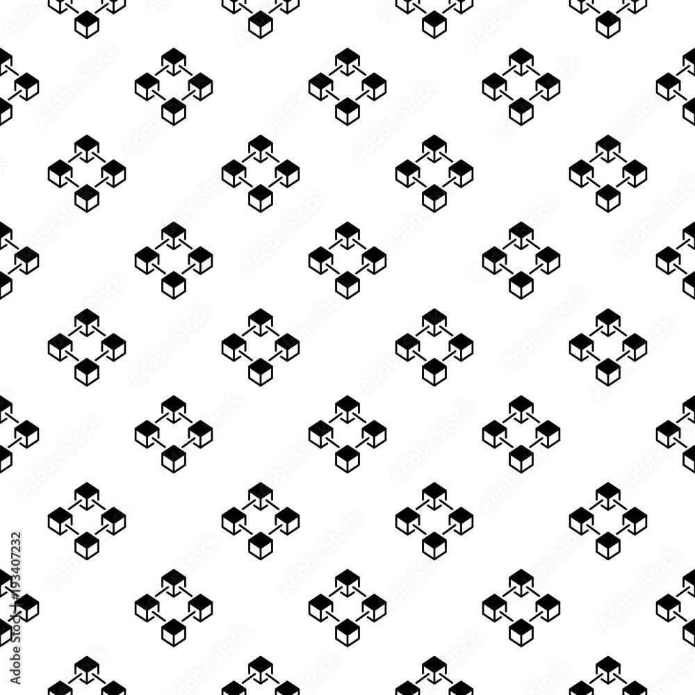 Block chain vector concept seamless pattern Block chain vector concept seamless pattern
