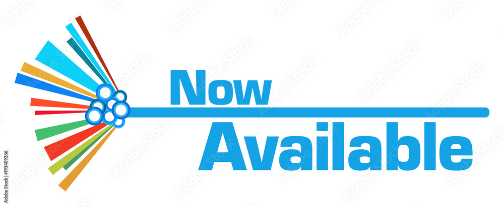 Now Available Colorful Graphical Bar Now Available Colorful Graphical Bar