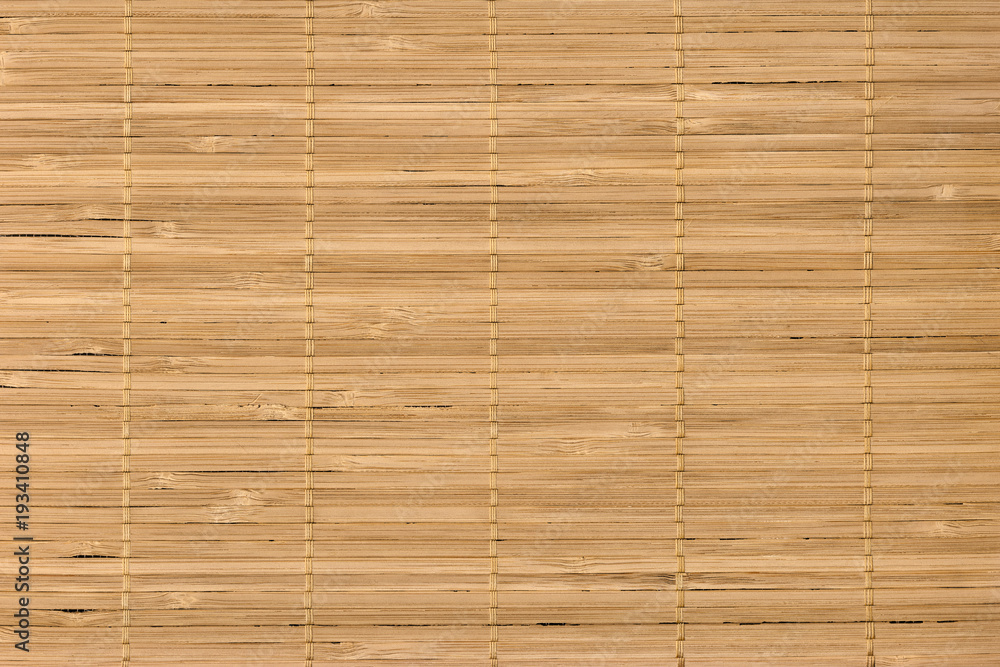 Rustic Natural Light Brown Bamboo Place Mat Slatted Interlaced Coarse Grunge Texture Rustic Natural Light Brown Bamboo Place Mat Slatted Interlaced Coarse Grunge Texture
