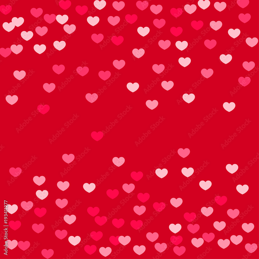 Heart confetti background. Heart confetti background.