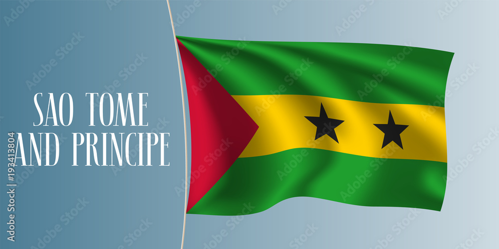 Sao Tome and Principe flag vector illustration Sao Tome and Principe flag vector illustration