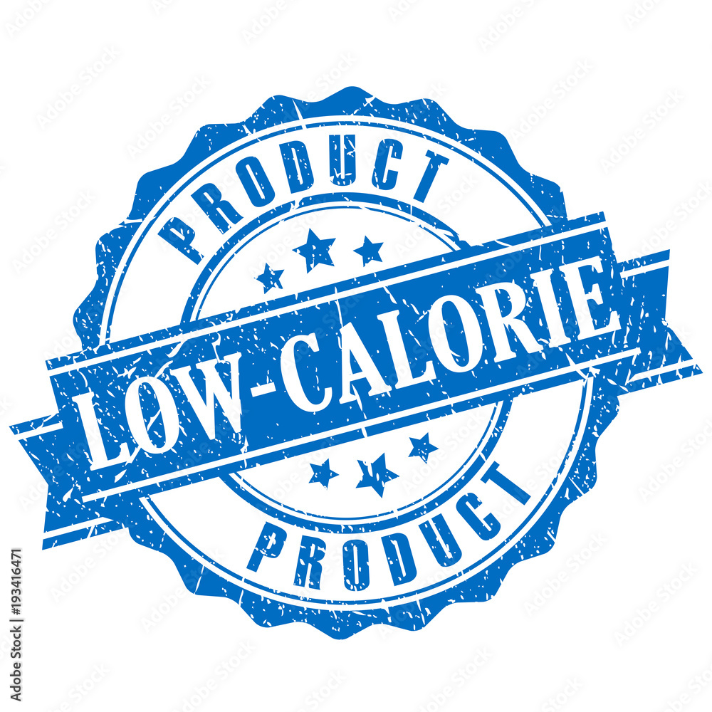 Fototapeta premium Low-calorie product grunge stamp