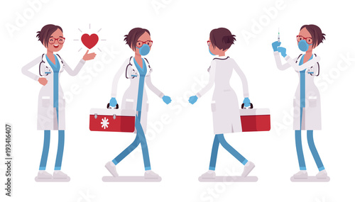 Female doctor working