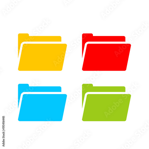 Computer folder vector sign