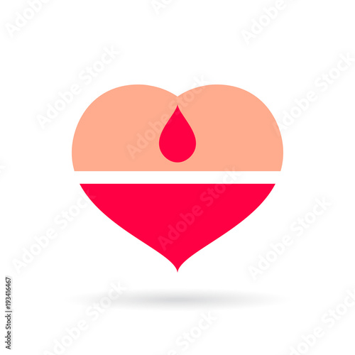 Blood donor vector logo