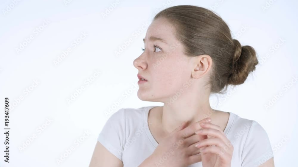 Portrait of Crazy Confused Redhead Young Woman Portrait of Crazy Confused Redhead Young Woman