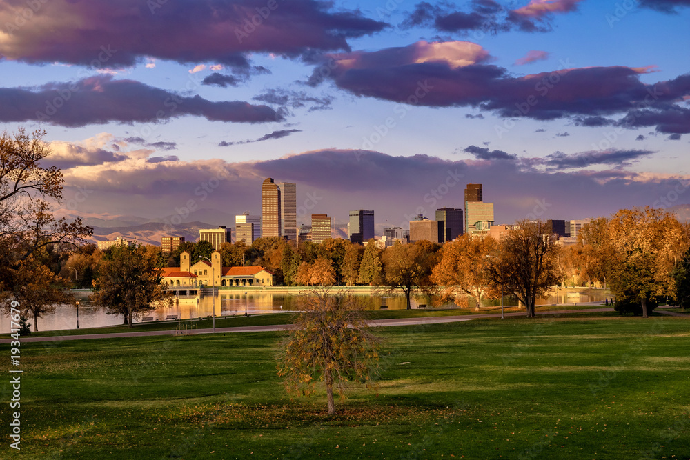 Sunrise in Denver, Colorado