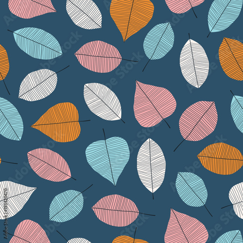 Seamless leaves pattern