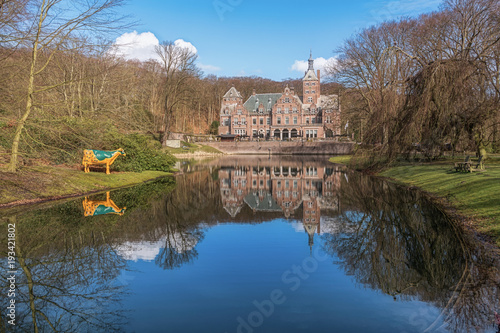 The mansion on the seventeenth century Duin & Berg estate in Santpoort, The Netherlands photo