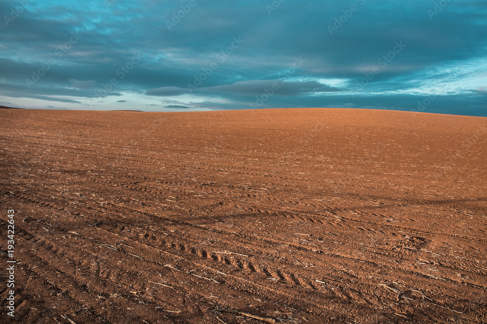 Plains of cultivated fields