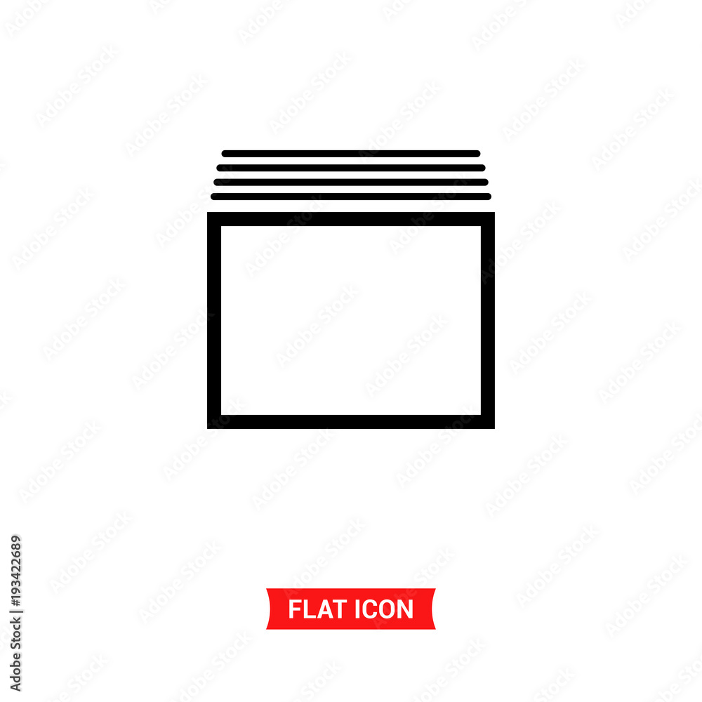 Windows vector icon, layers symbol Windows vector icon, layers symbol