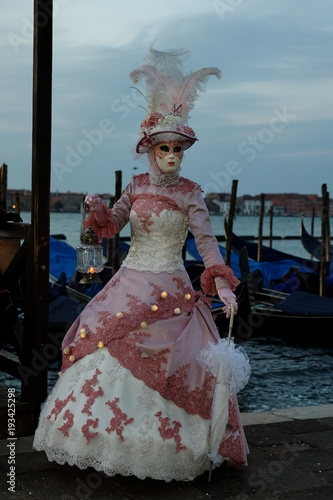 Beautiful costumes at the Carnival in Venice © pixelleo