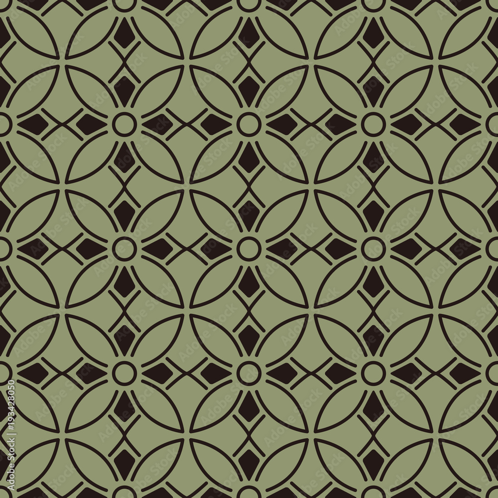 Seamless background southeast Asian retro aboriginal traditional art textile pattern round curve cross frame line flower Seamless background southeast Asian retro aboriginal traditional art textile pattern round curve cross frame line flower