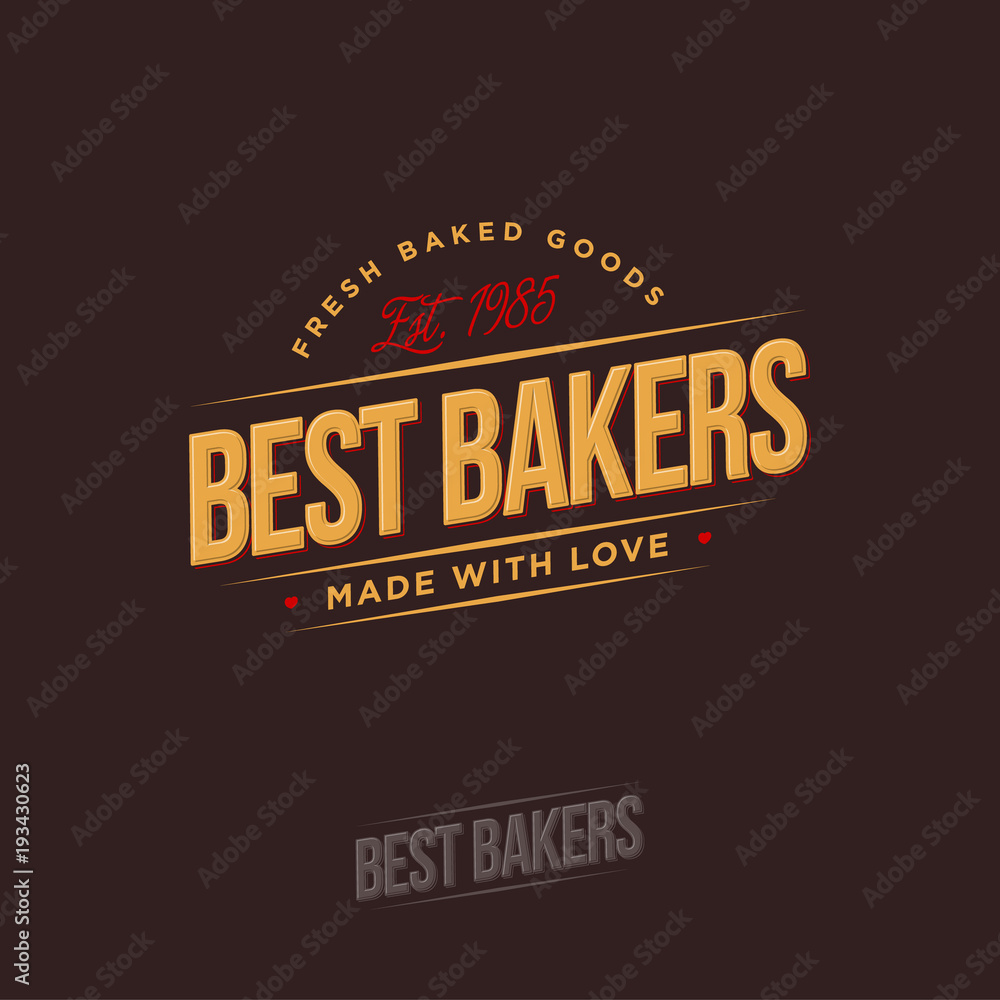 Fototapeta premium The bakery logo. Bakery emblems.