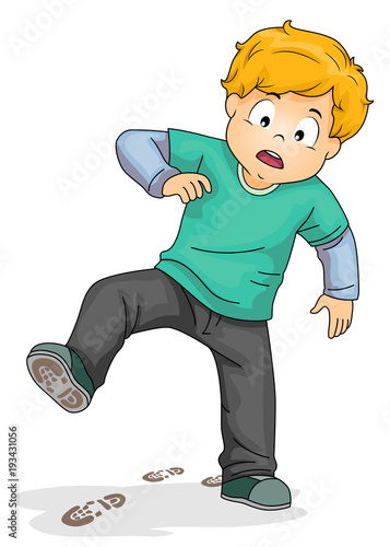 Kid Boy Travel By Boat Illustration