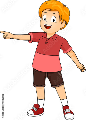 Kid Boy Travel By Boat Illu...