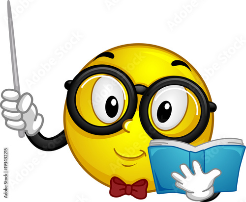 Mascot Smiley Teacher Illus...