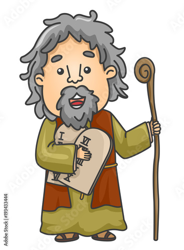 Man Moses Illustration