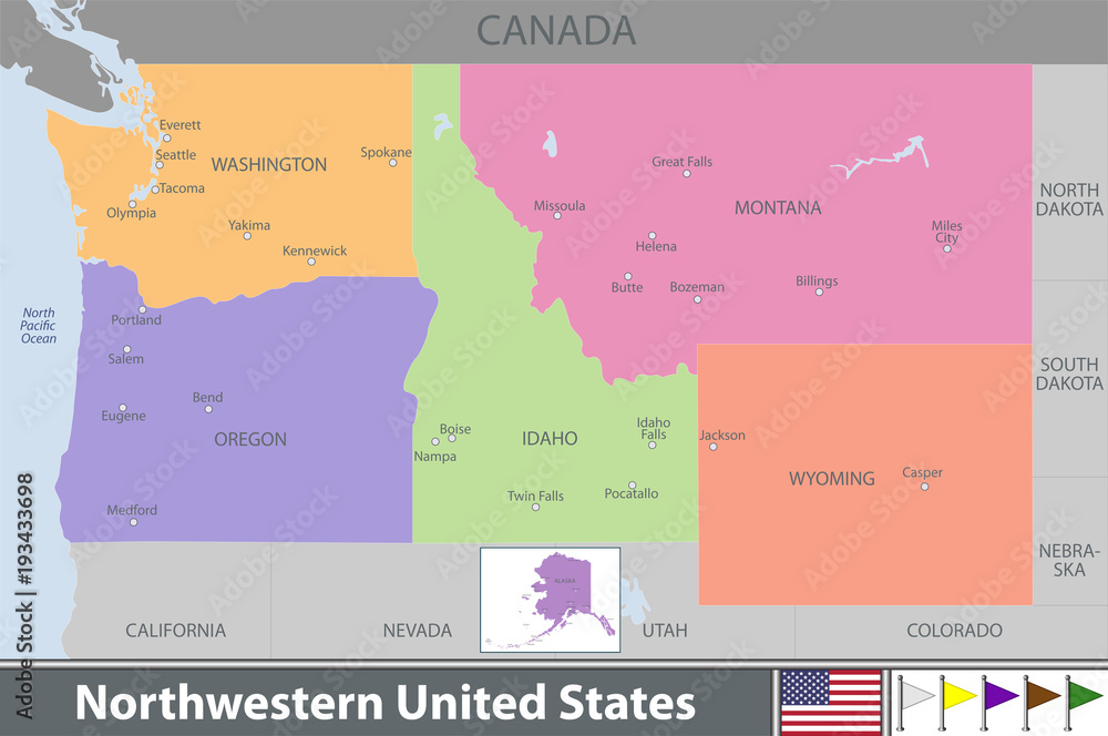 Obraz premium Northwestern of United States