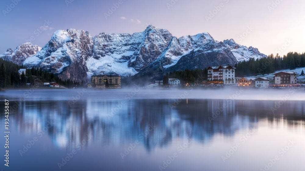 Winter in the Dolomites, Northern Italy