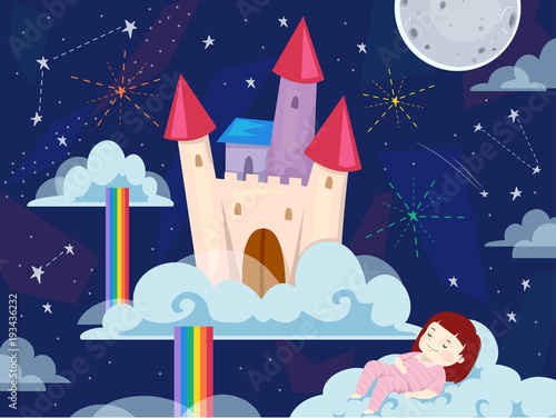 Kid Girl Sleep Dreamland Ca...